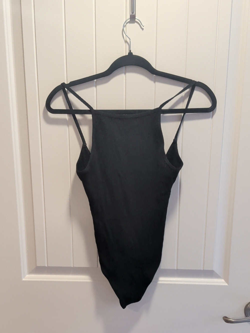 Wilfred Women's Black Spaghetti-Strap Bodysuit